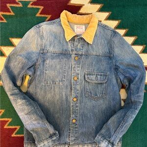 Noble x Bulleit Bourbon barrel-aged selvedge denim jacket size L EUC